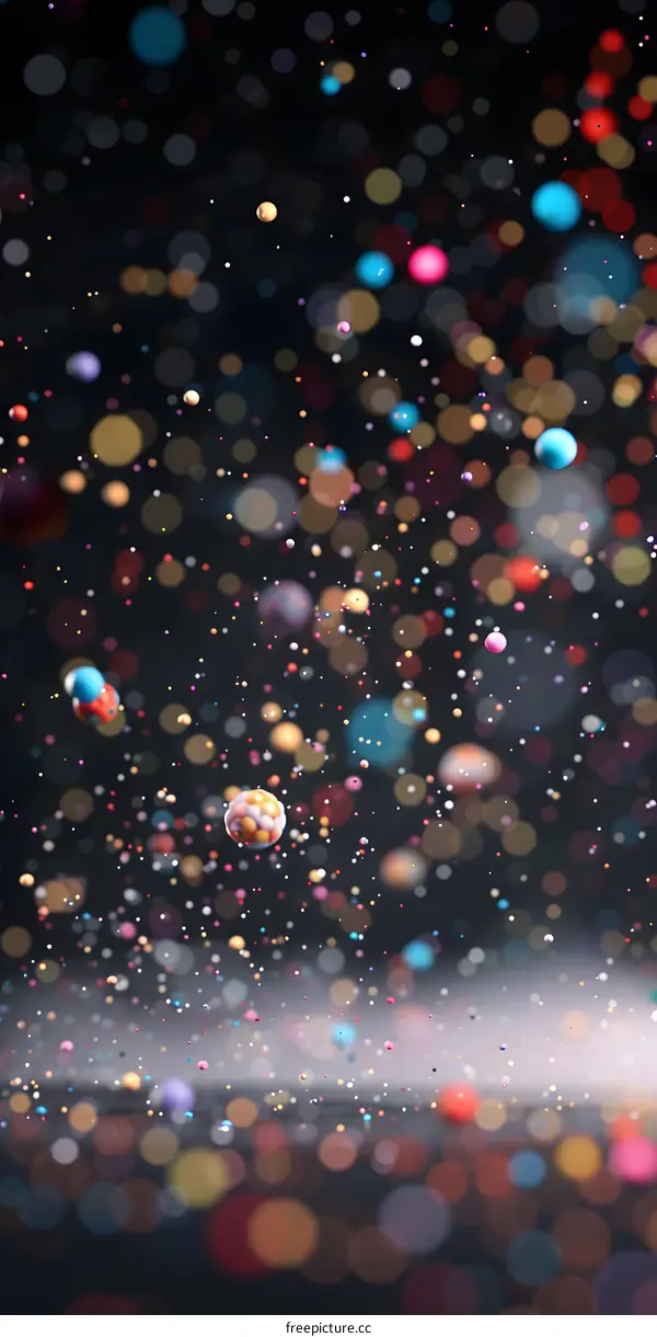 Abstract Colorful Bokeh Background