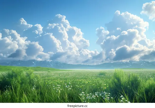 A Stunning Mountain Meadow Landscape