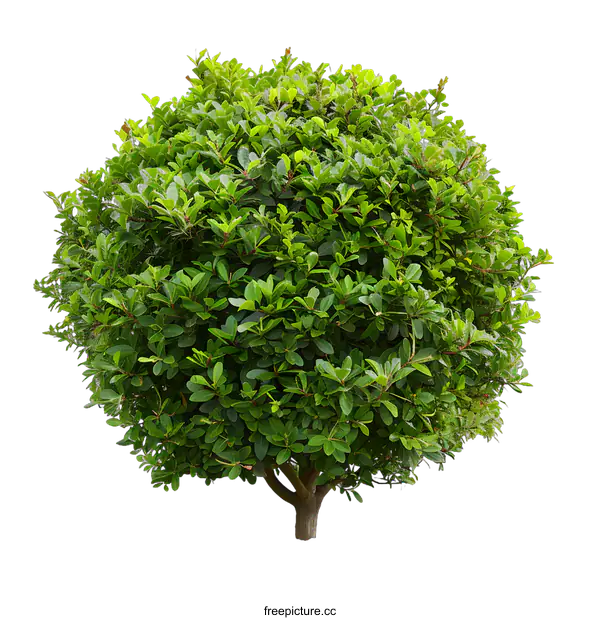 [Transparent Background PNG]Green Bush Isolated On White Background