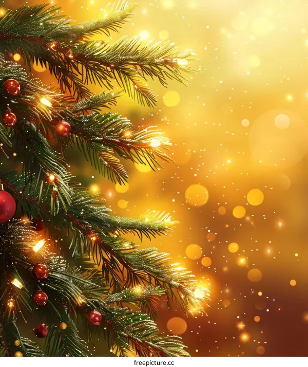 Mesmerizing Christmas Tree Ornaments Adorning a Festive Ambiance