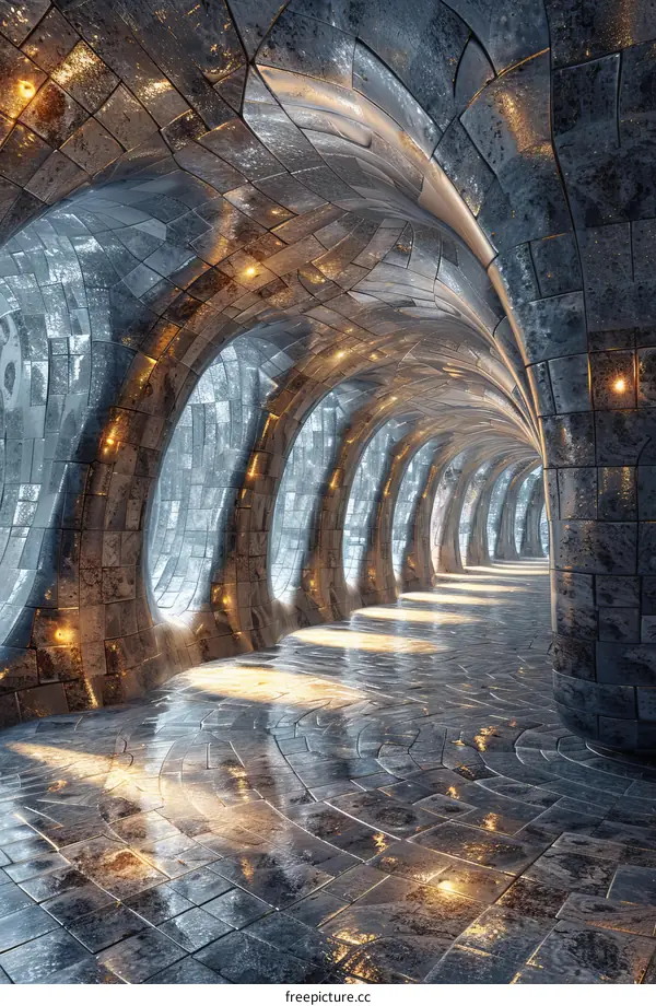 Futuristic Metal Tunnel