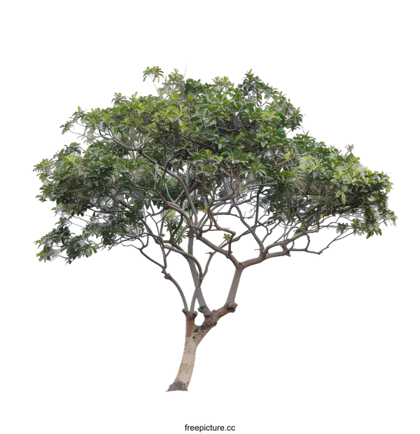 [Transparent Background PNG]Green Tree Isolated on White Background