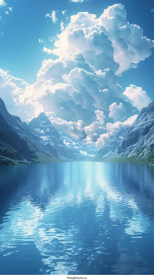 Majestic Mountain Peaks Reflected in Serene Lake