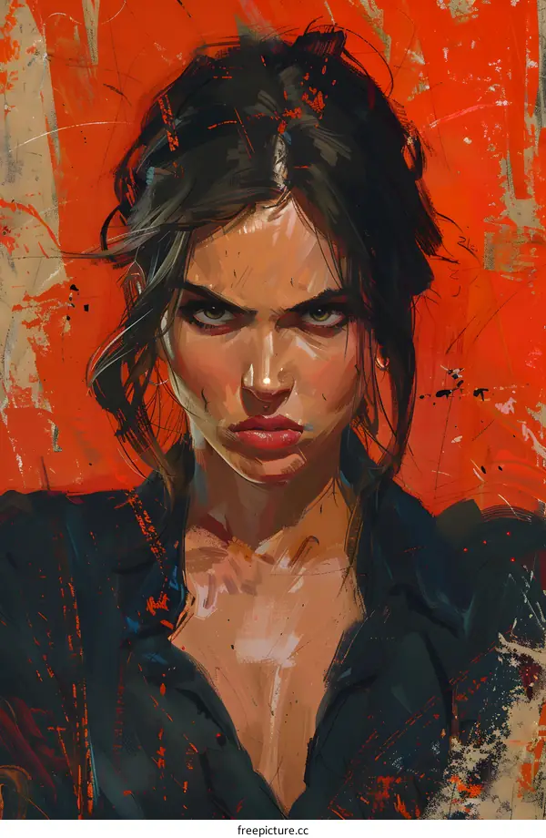 portrait of a determined woman