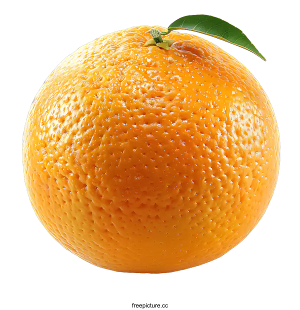 [Transparent Background PNG]An orange in front of a white background
