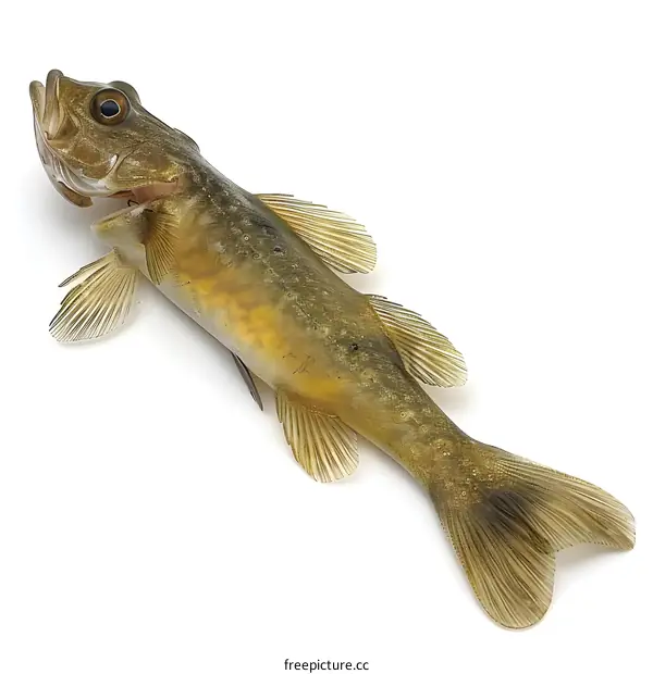 Freshwater Fish on White Background