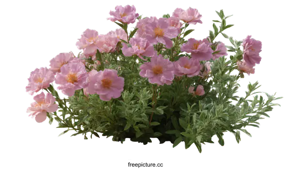 [Transparent Background PNG]Pink Flowers Plant Illustration