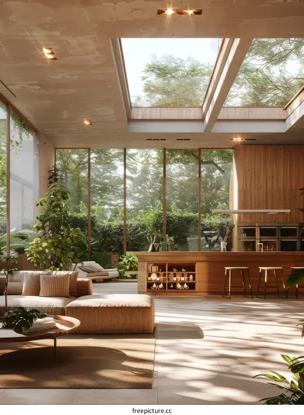 Nature's Embrace in Modern Architecture: A Home Design Masterpiece