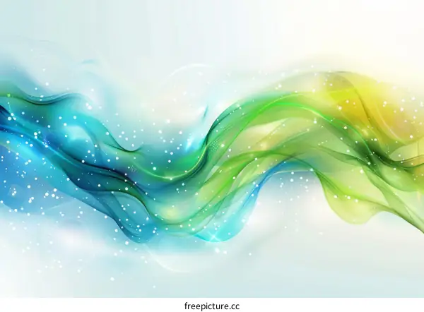 Abstract colorful wave
