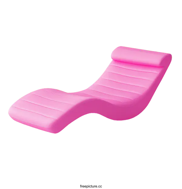 [Transparent Background PNG]Pink Modern Lounge Chair Design
