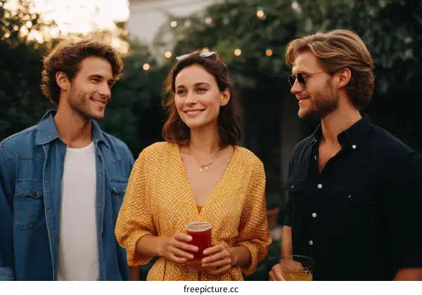 Outdoor Gathering of Diverse Friends