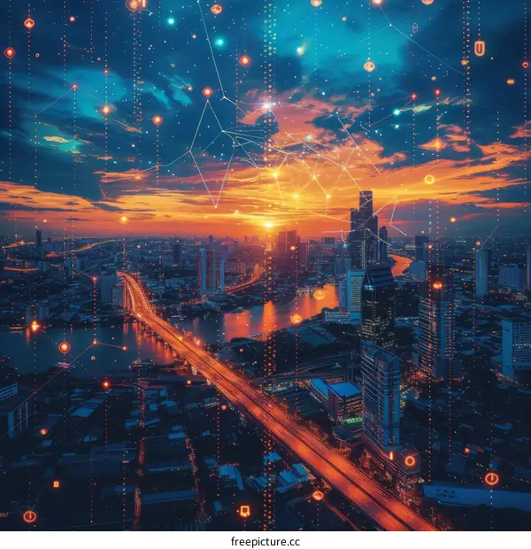 Digital transformation of a smart city with 5G network and wireless technology