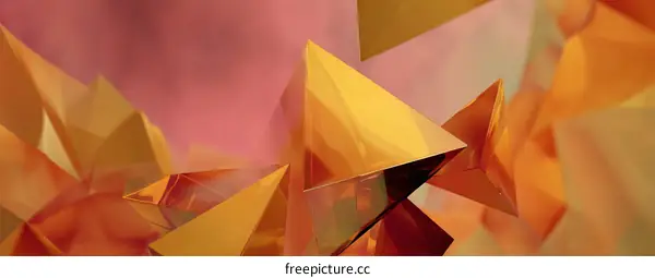 Abstract Geometric Shapes in Vibrant Colors
