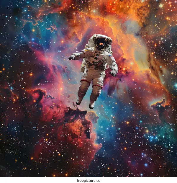 Astronaut Exploring the Wonders of Space
