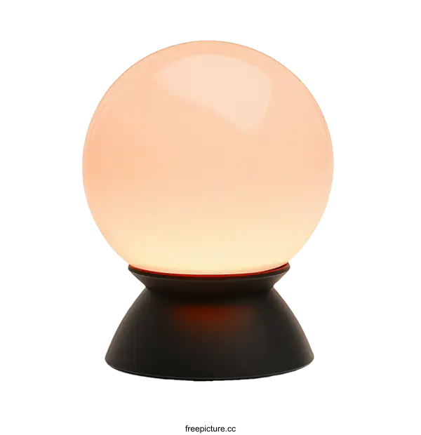 [Transparent Background PNG]Modern Decorative Illuminated Glass Orb Lamp