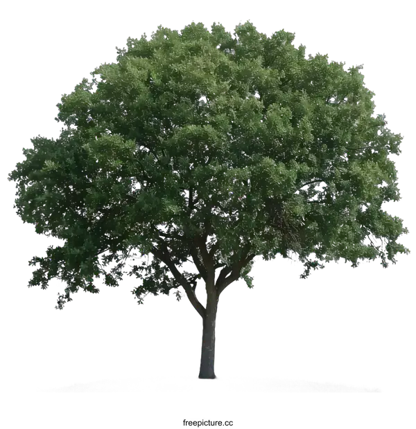 [Transparent Background PNG]Large Green Tree Isolated On White Background