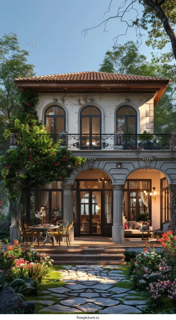 Elegant Exterior Design of a European Villa