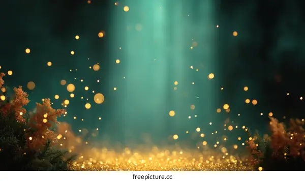 Enchanted Forest Sparkling Background