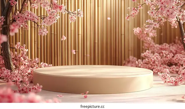 Sakura Cherry Blossom Display Podium