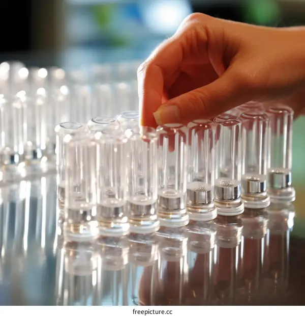 Scientist conducting an experiment in a lab