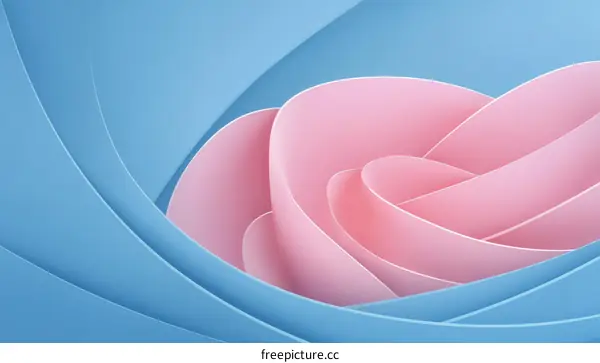 Abstract Geometric Shapes in Pink and Blue