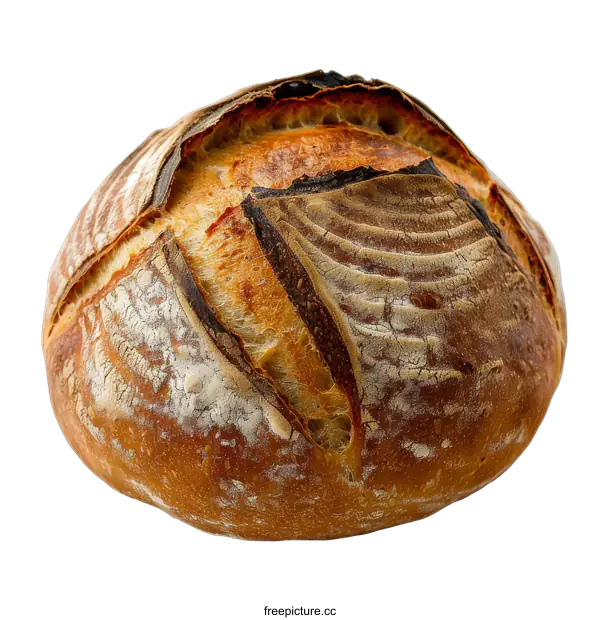 [Transparent Background PNG]Freshly Baked Loaf of Bread on transparent background
