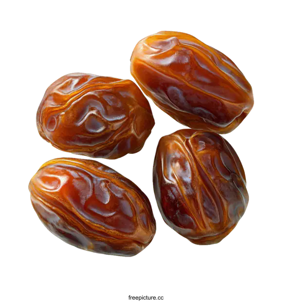 [Transparent Background PNG]Close Up Dried Dates