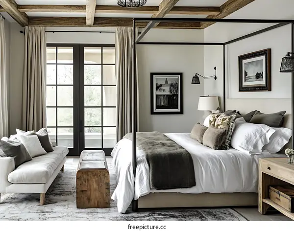 Modern Farmhouse Master Bedroom Design