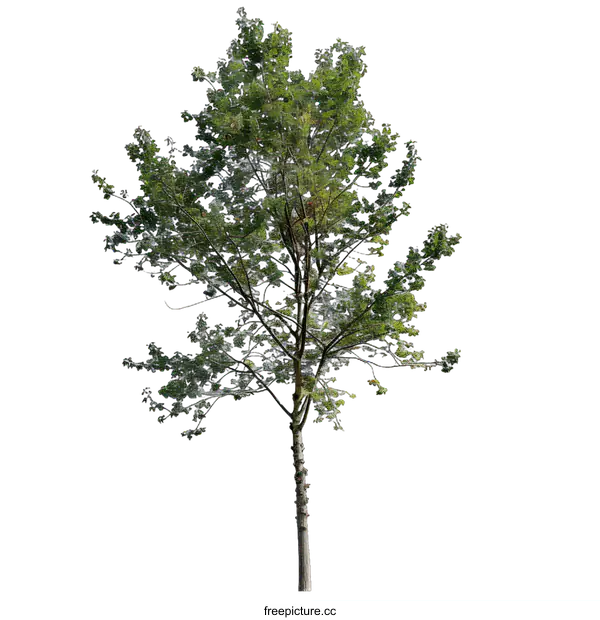 [Transparent Background PNG]Green Tree Isolated on White Background