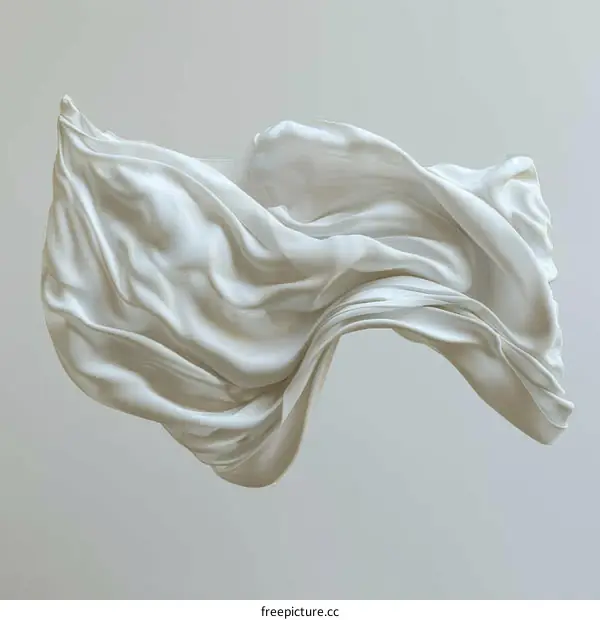White Flowing Silk