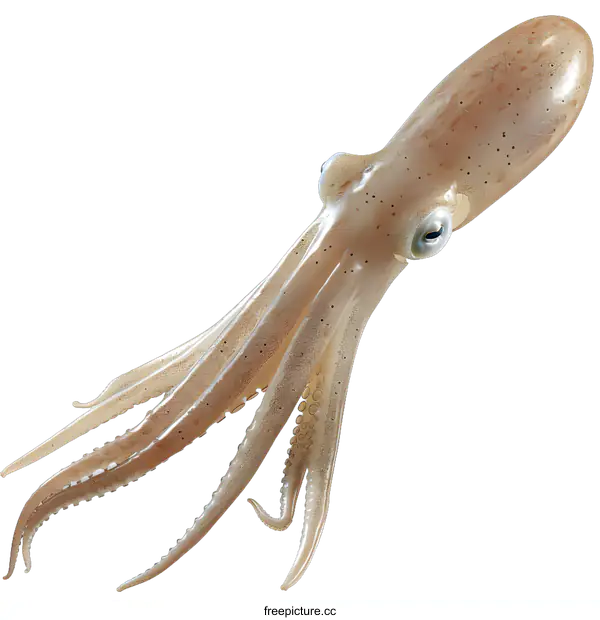 [Transparent Background PNG]Realistic Octopus on White Background