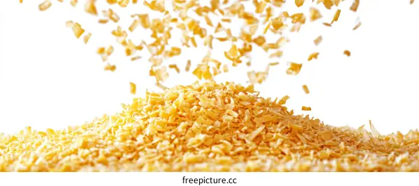 Falling Food Particles Close Up