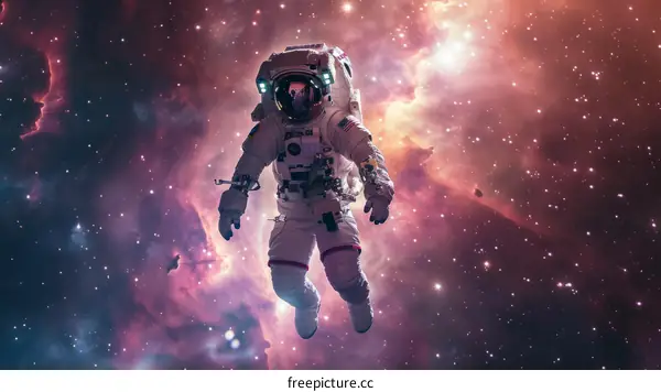 Astronaut Floating in Space