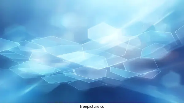 Abstract Blue Geometric Shapes Background