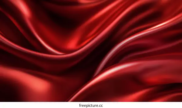 Red Silk Fabric Texture Illustration
