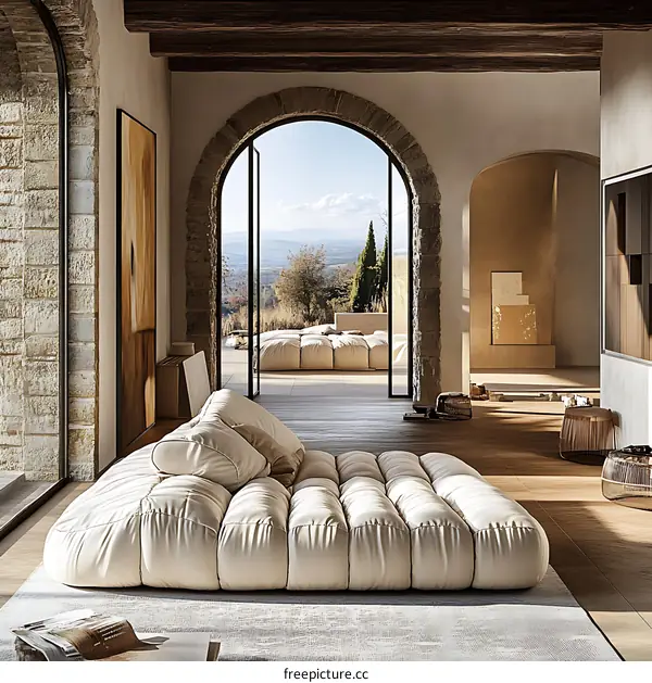 Modern Farmhouse Living Room with Sectional Sofa