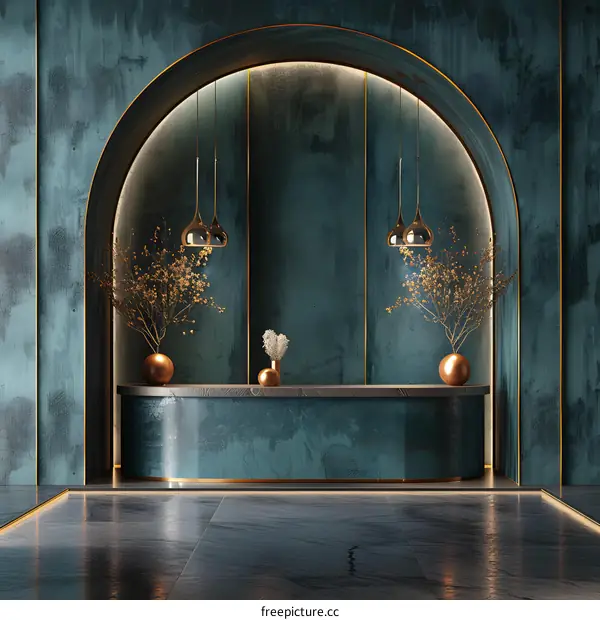 Modern and Luxurious Hotel Lobby Interior
