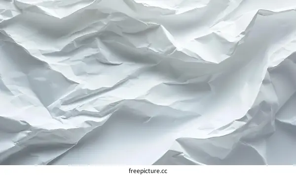 White crumpled paper texture background