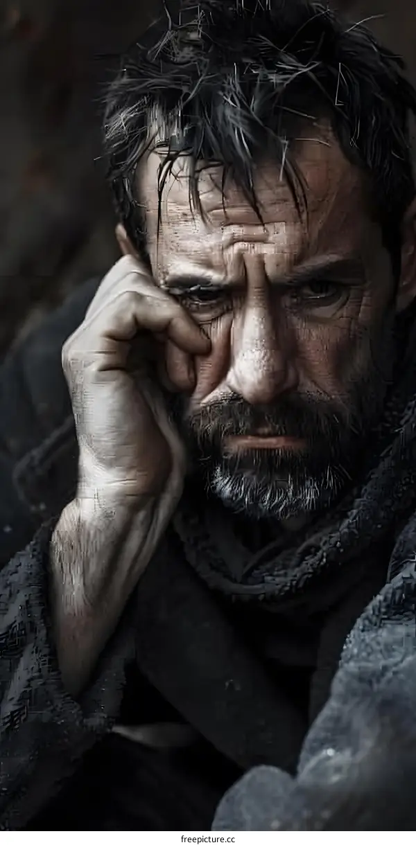 Portrait of a Weathered Man