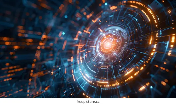 Abstract Technology Background with Circuit Board