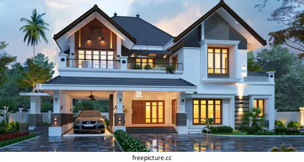 Modern Kerala Home Exterior Design
