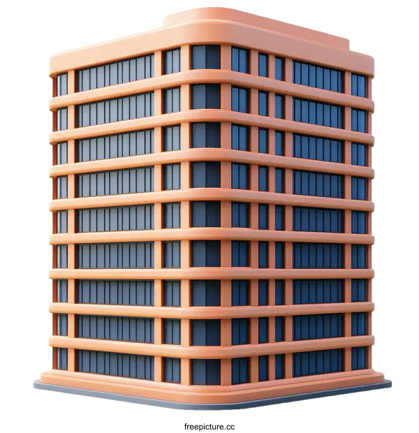 [Transparent Background PNG]Modern Architectural Building Design