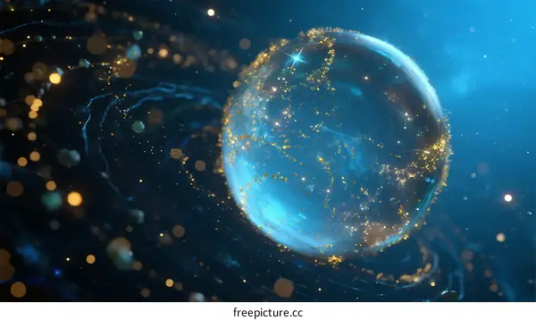 Global Digital Network Visualization with Connectivity Points