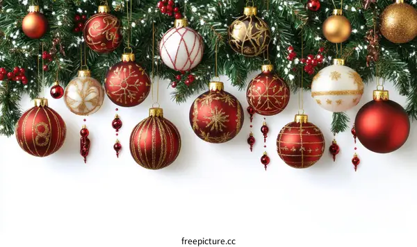 Christmas Ornaments Decoration Festive Background