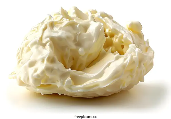 Creamy texture of butter isolated on white