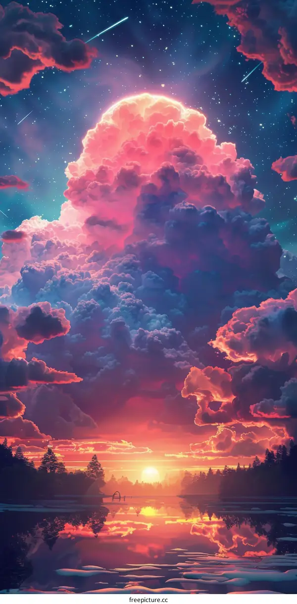 Stunning Sky Sunset Cloudscape