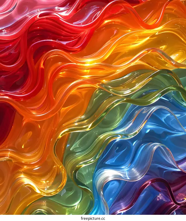 colorful abstract waves