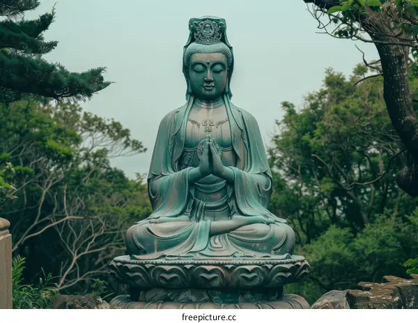 The Guan Yin statue in Lamma Island, Hong Kong