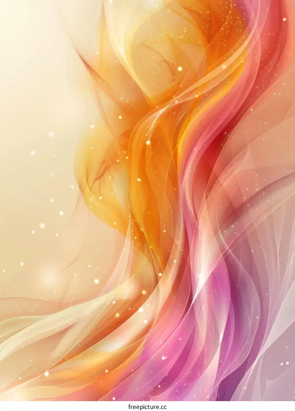 Colorful Brushstrokes on a Vivid Abstract Background