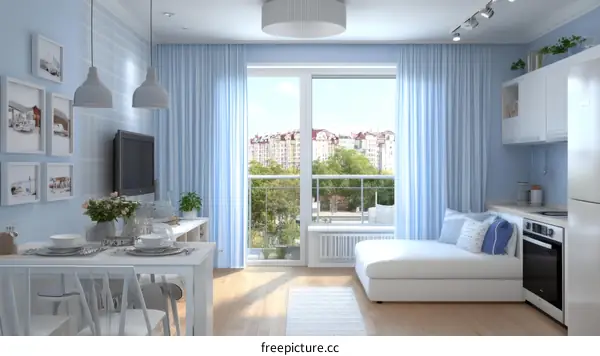 Small Modern Apartment Interior Design